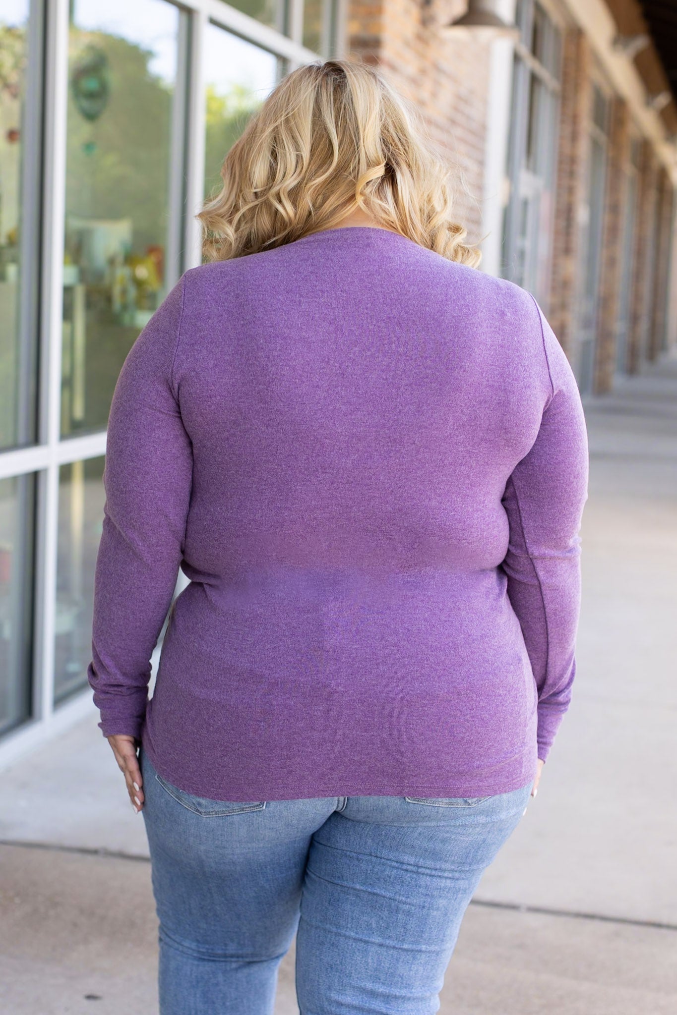 IN STOCK Leah Long Sleeve Top - Purple | Women's Casual Top FINAL SALE