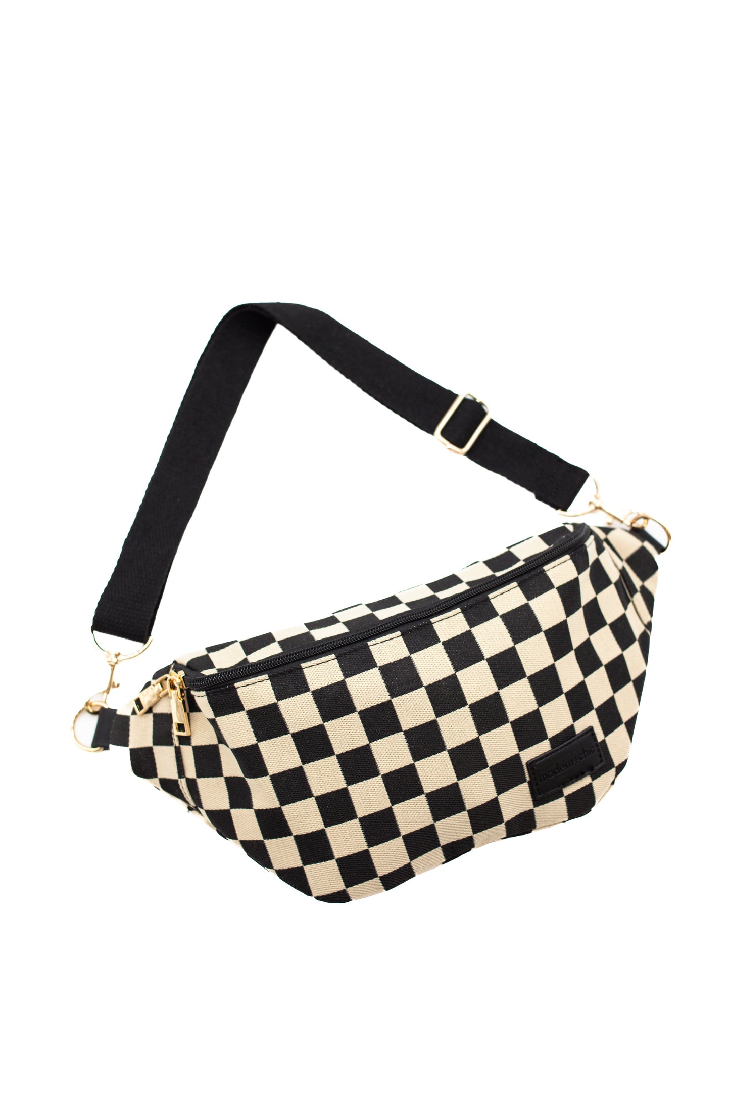 Avril Checkered Belt Bag