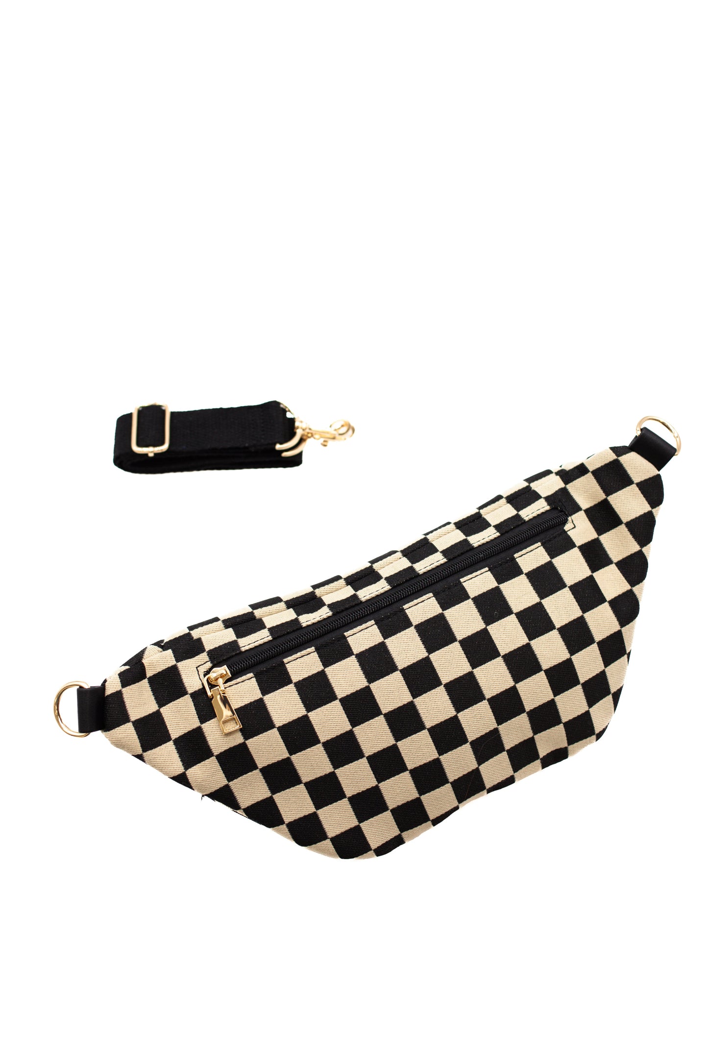 Avril Checkered Belt Bag