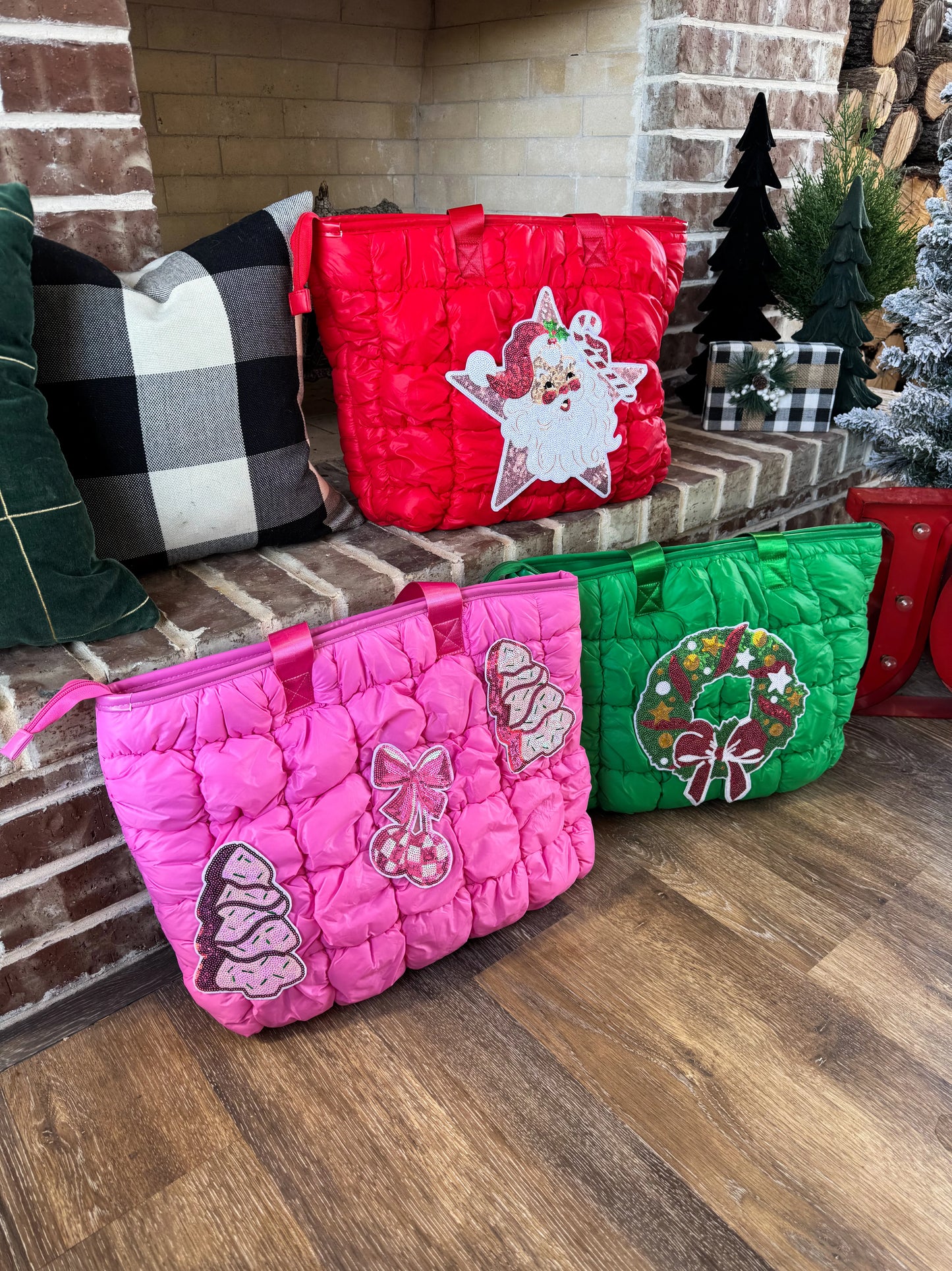 Christmas Puffer Bag