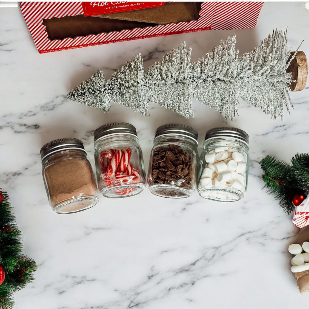 Marshmallow Mug Toppers
Marshmallows for Hot chocolate
hot chocolate gift in mason jar
hot chocolate gift with mug
Christmas treats list