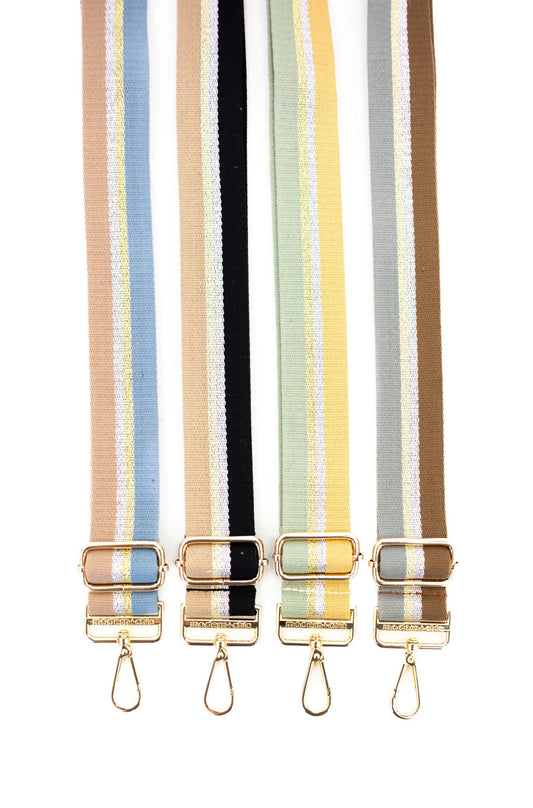 Ensley Striped Adjustable Bag Strap