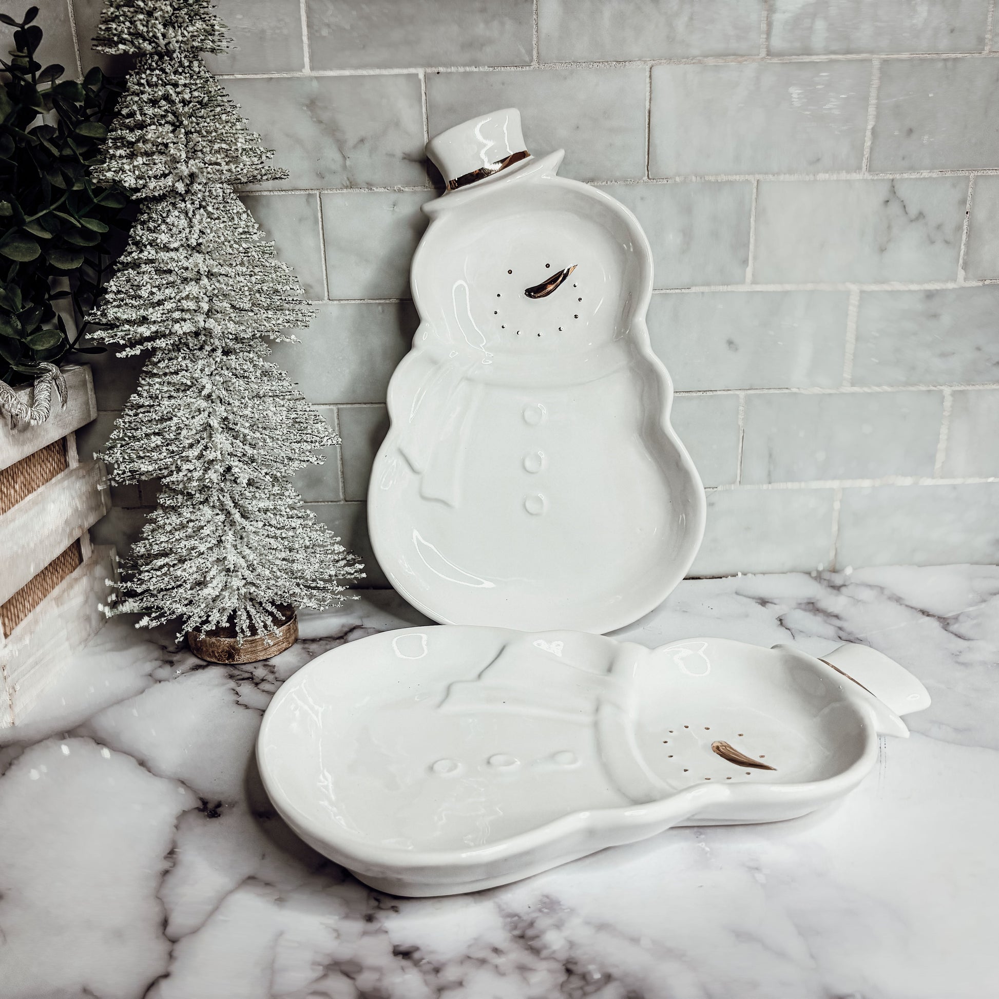 Christmas Candy Dish snowman