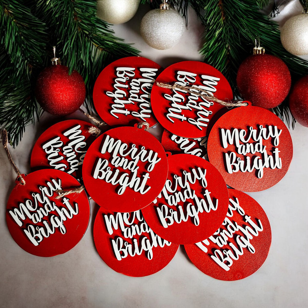 Merry & Bright Ornament Decoration Party
Merry and bright decorations
merry and bright wood ornament wholesalers