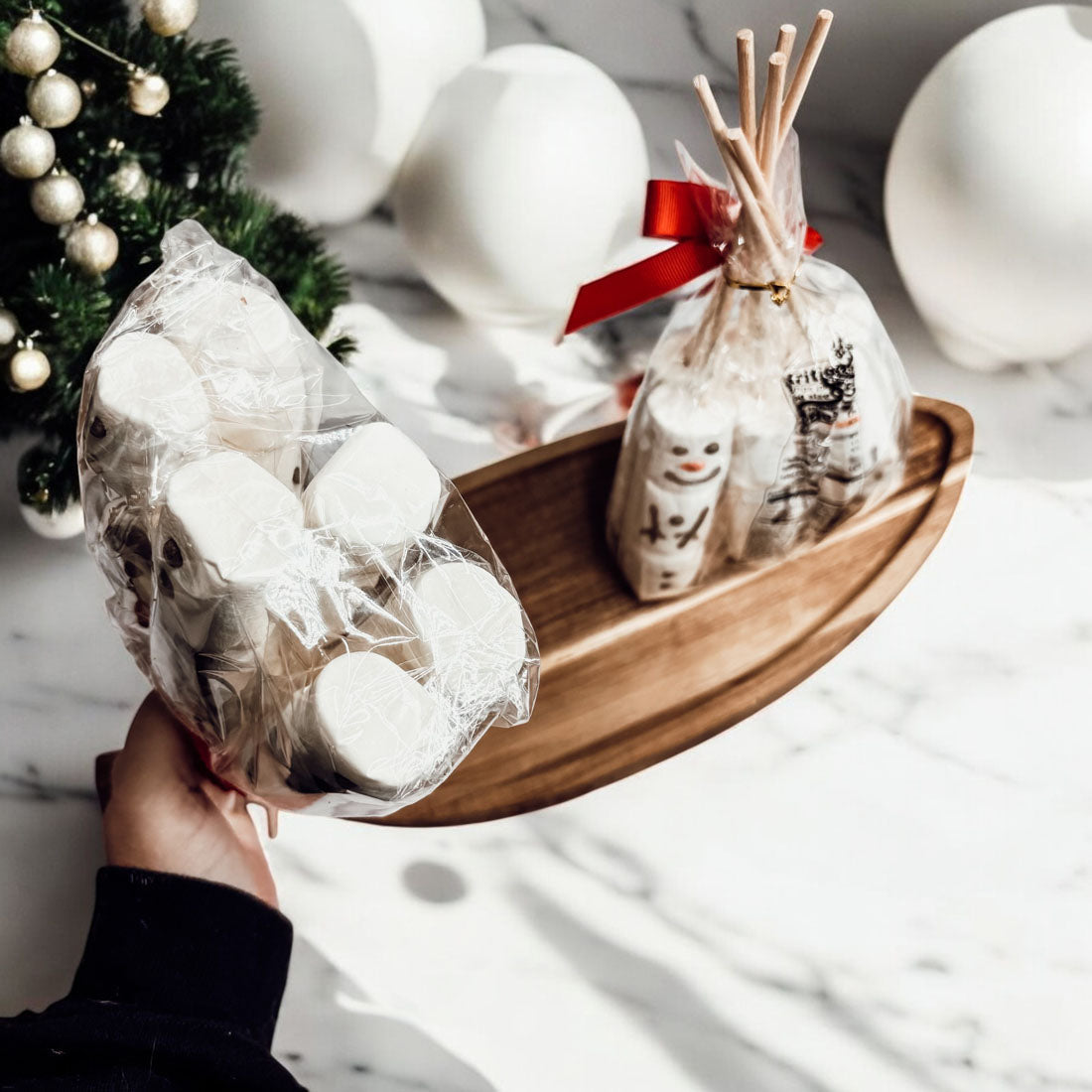 Snowman Marshmallow Kabobs