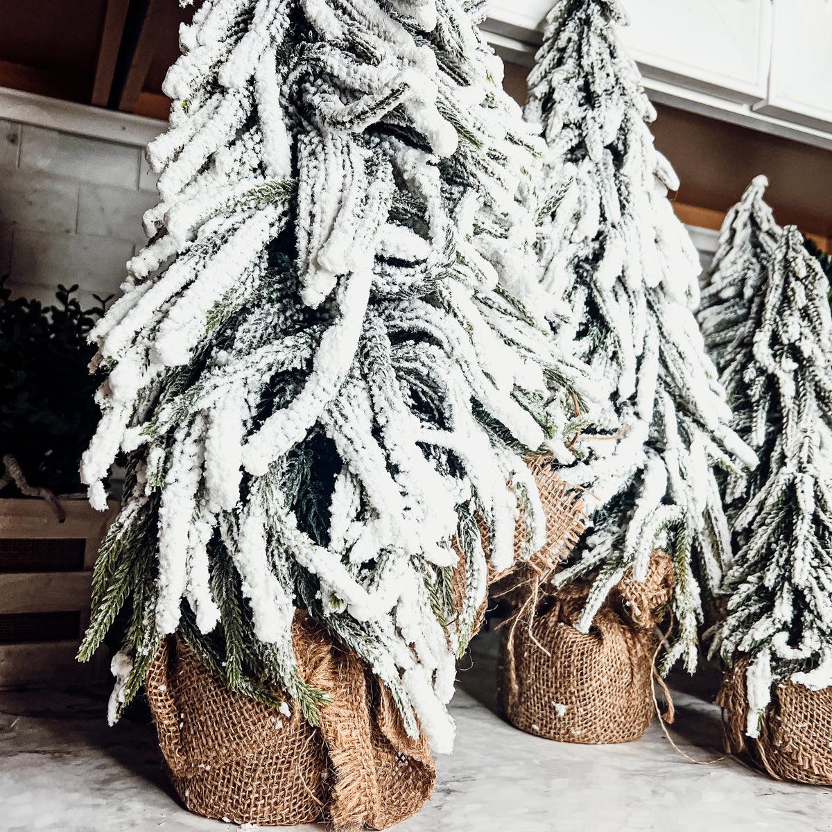 Artificial Christmas Tree with White Snow For Tabletop and Counters
snow covered christmas tree set
wooden christmas tree table decorations
snowy tree branch