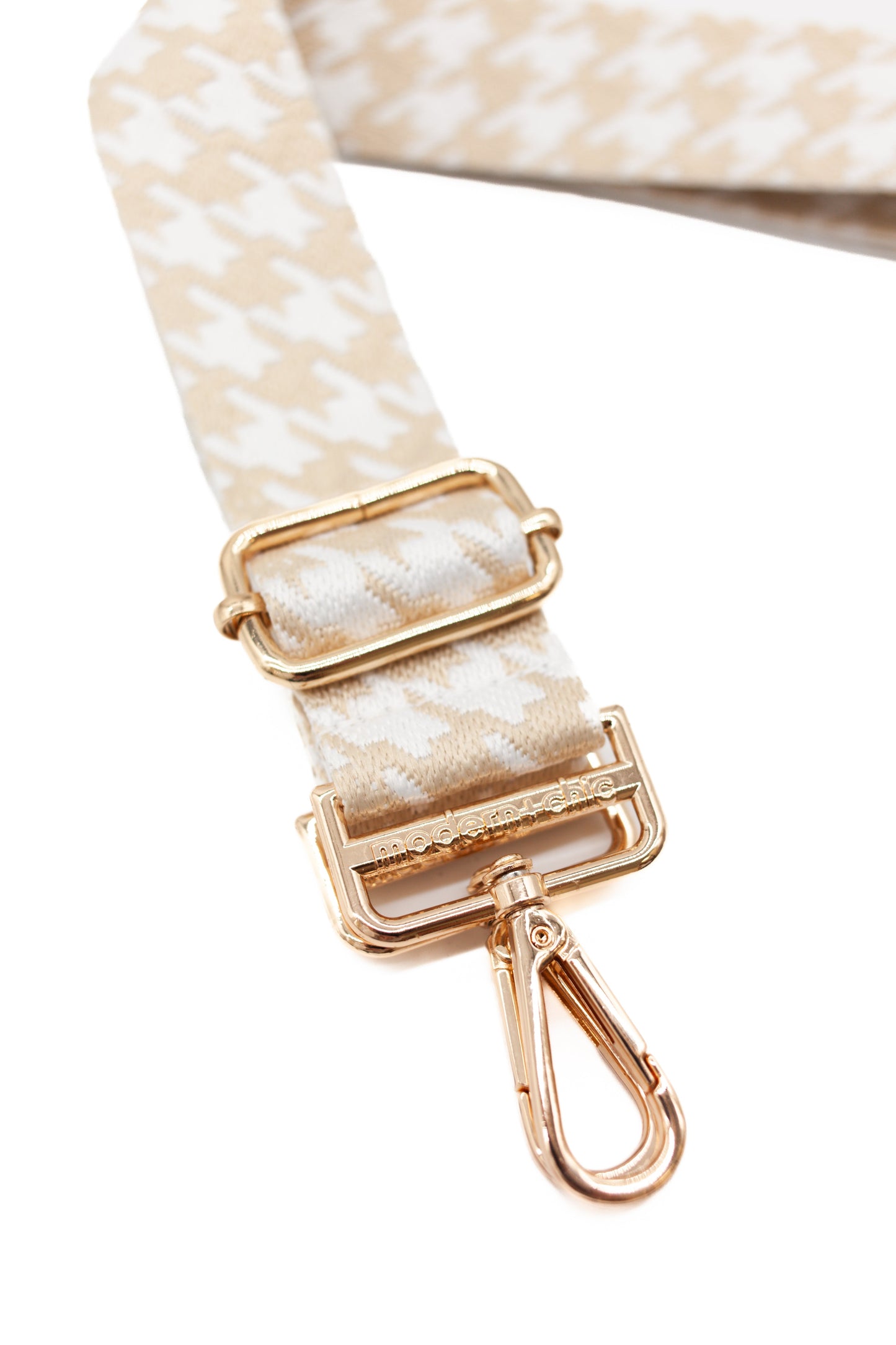 Neutral Houndstooth Strap