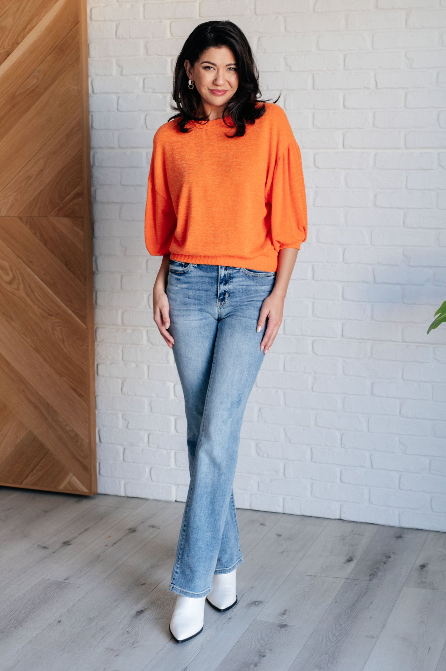 Subway Station Sweater in Orange