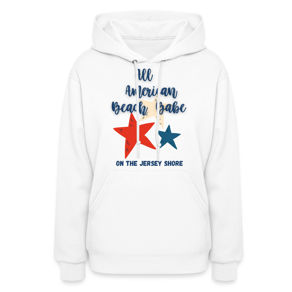 All American Beach Babe Women's Hoodie - white