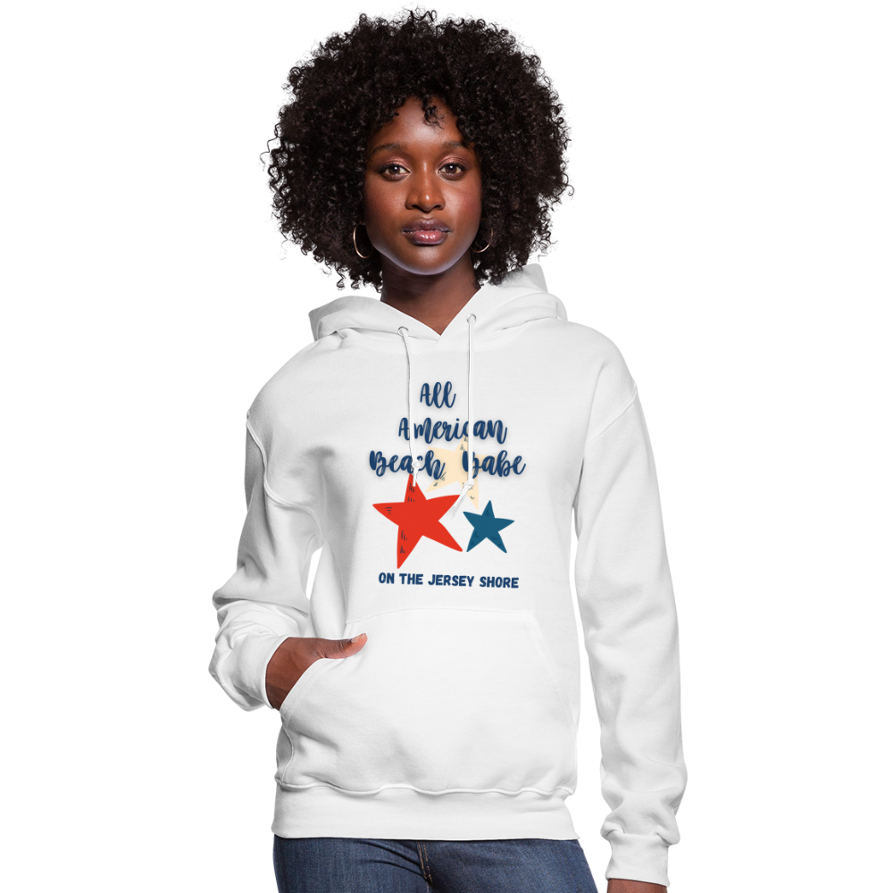 All American Beach Babe Women's Hoodie - white