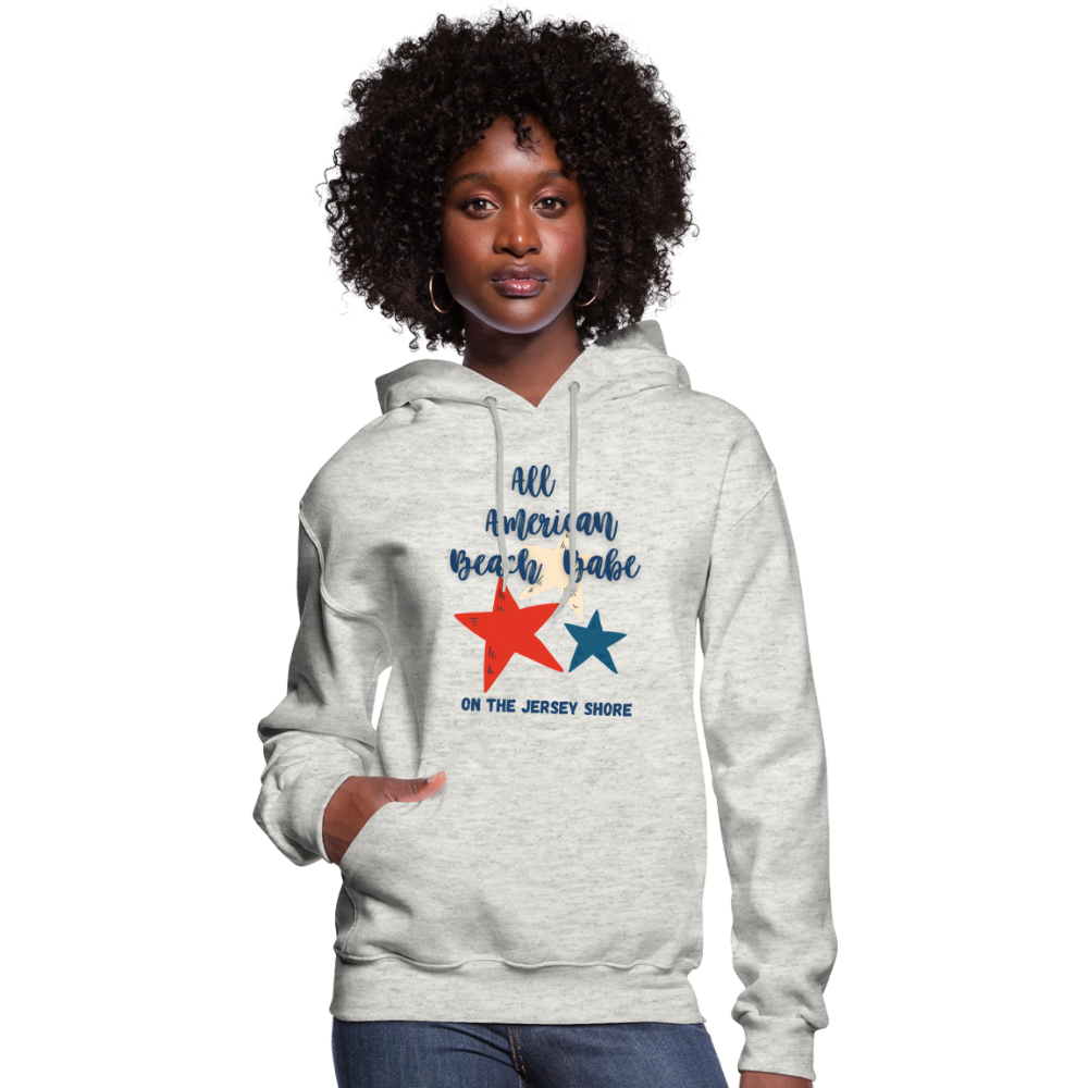 All American Beach Babe Women's Hoodie - heather oatmeal