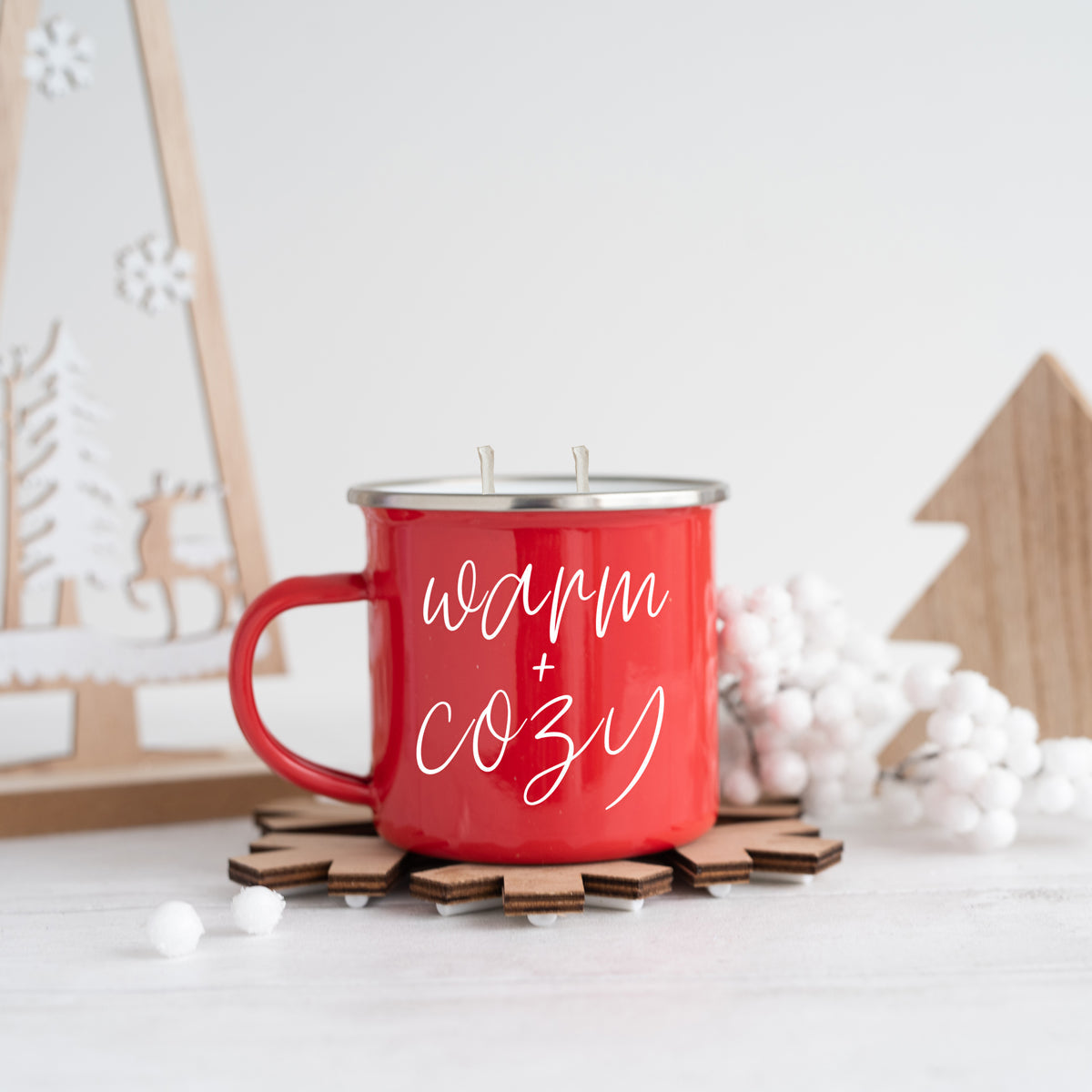 16oz Holiday Candle Mug