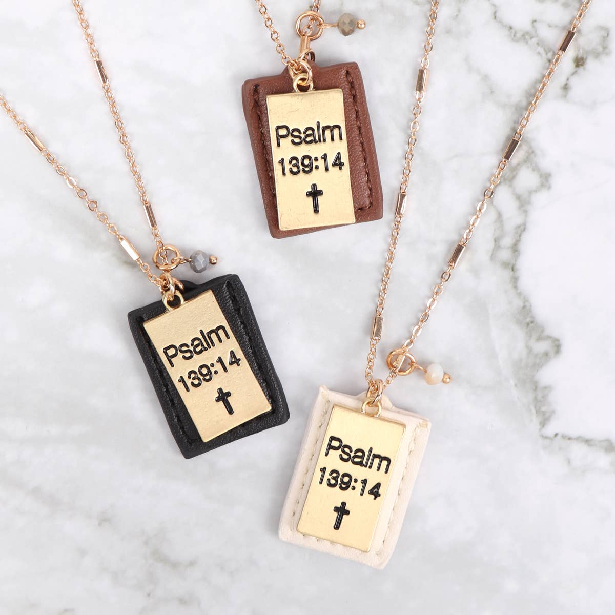 PSALM 139:14 ENGRAVED PLATE POCKET NECKLACE